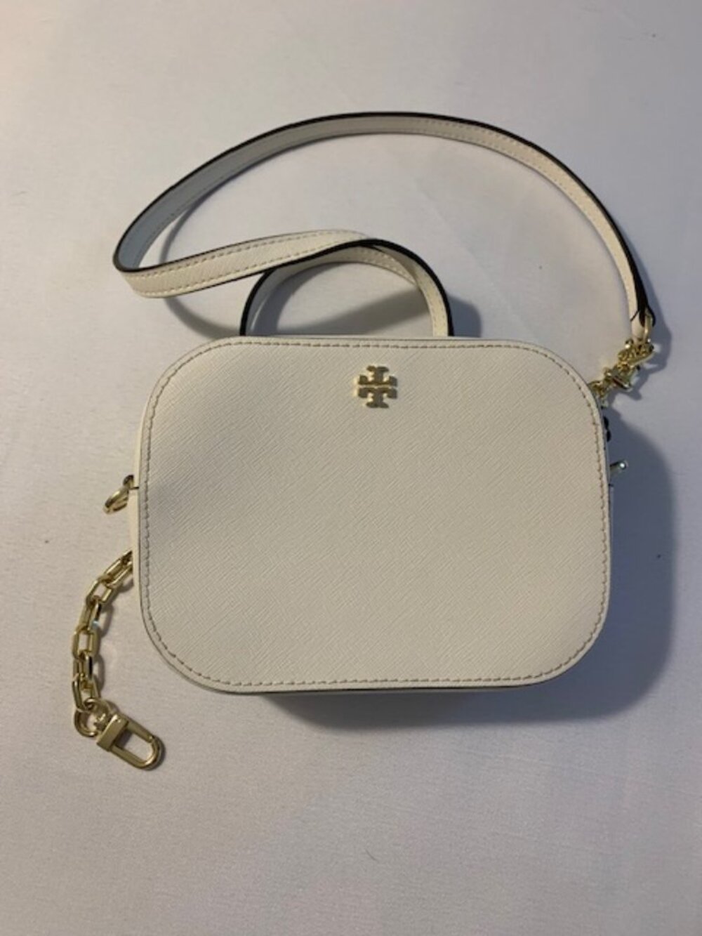 Tori Burch White Shoulder Bag